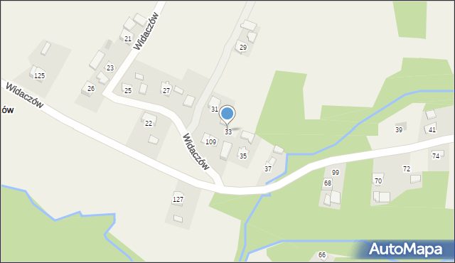 Widaczów, Widaczów, 33, mapa Widaczów