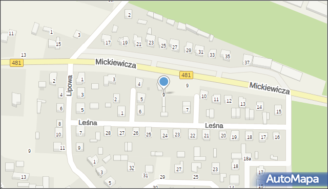 Widawa, Widawa, 9, mapa Widawa