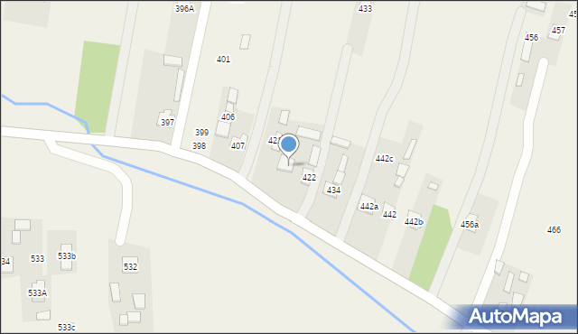 Widełka, Widełka, 422a, mapa Widełka