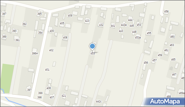 Widełka, Widełka, 433, mapa Widełka