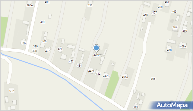 Widełka, Widełka, 442c, mapa Widełka