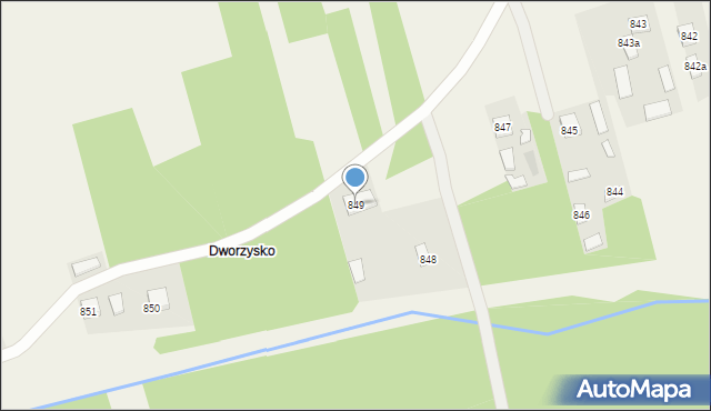 Widełka, Widełka, 849, mapa Widełka