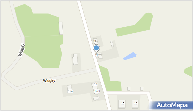 Widgiry, Widgiry, 11, mapa Widgiry