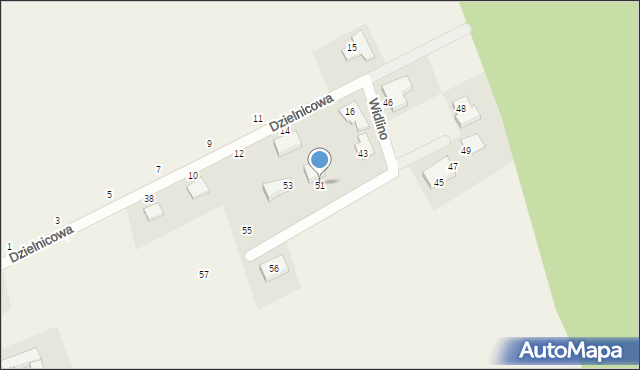 Widlino, Widlino, 51, mapa Widlino