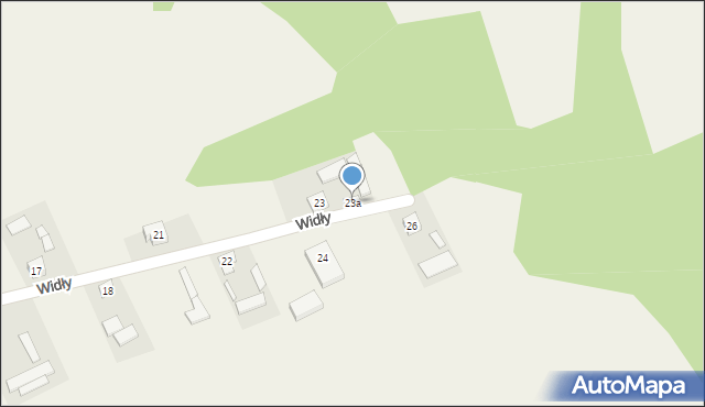Widły, Widły, 23a, mapa Widły