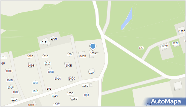 Widna Góra, Widna Góra, 100a, mapa Widna Góra