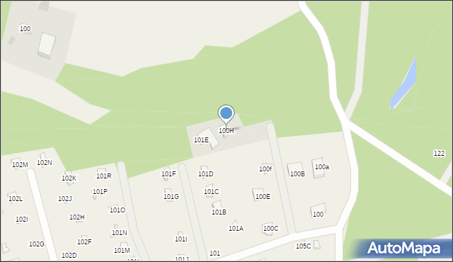 Widna Góra, Widna Góra, 100H, mapa Widna Góra