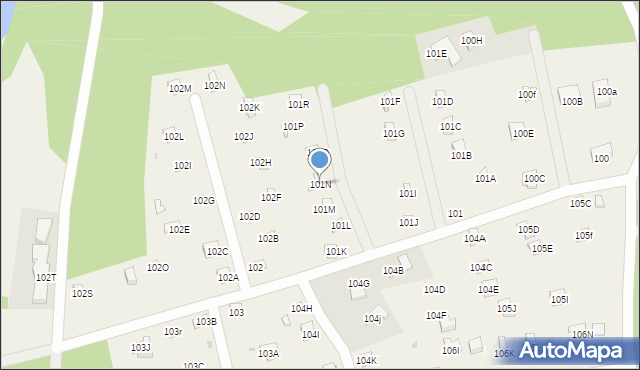 Widna Góra, Widna Góra, 101N, mapa Widna Góra