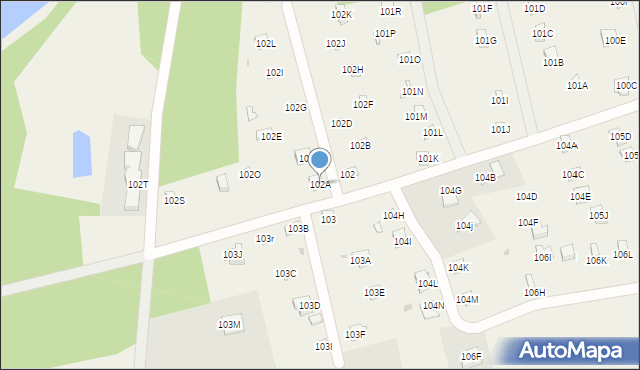 Widna Góra, Widna Góra, 102A, mapa Widna Góra