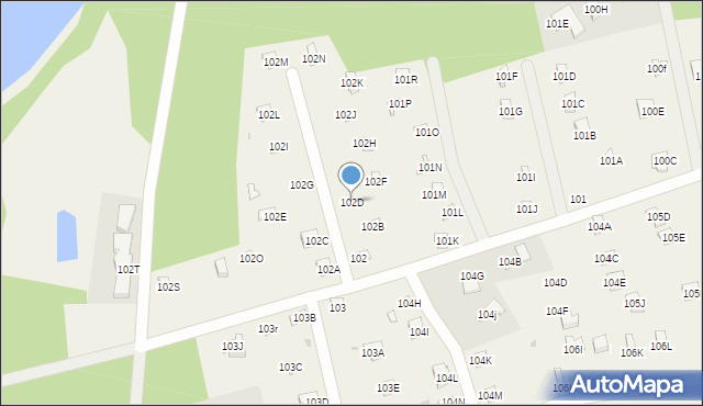 Widna Góra, Widna Góra, 102D, mapa Widna Góra