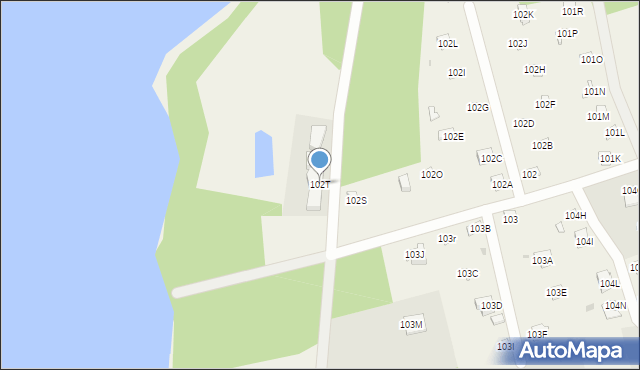 Widna Góra, Widna Góra, 102T, mapa Widna Góra