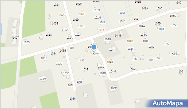 Widna Góra, Widna Góra, 104I, mapa Widna Góra