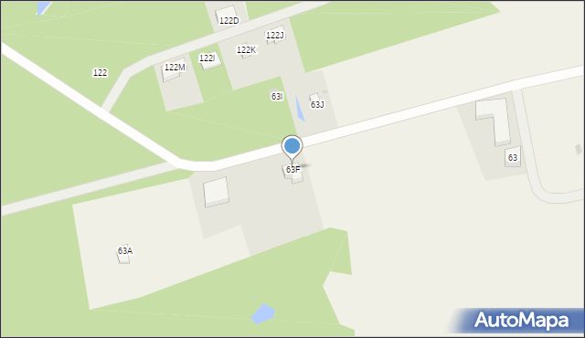 Widna Góra, Widna Góra, 63F, mapa Widna Góra