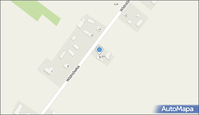 Widniówka, Widniówka, 9, mapa Widniówka