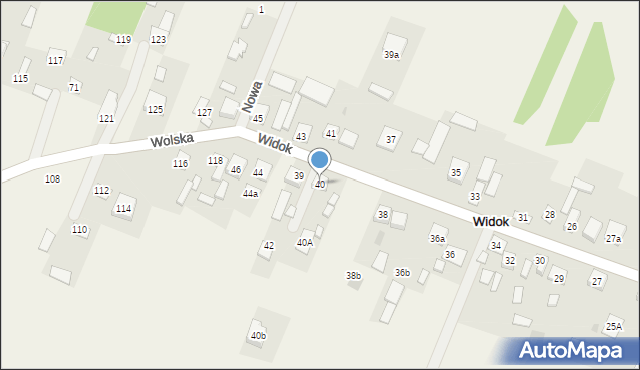 Widok, Widok, 40, mapa Widok