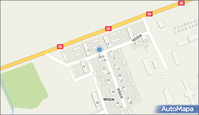 Widok, Widok, 18, mapa Widok