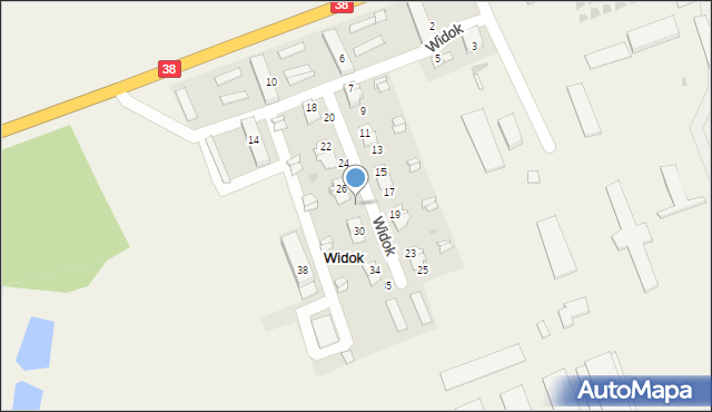 Widok, Widok, 28, mapa Widok