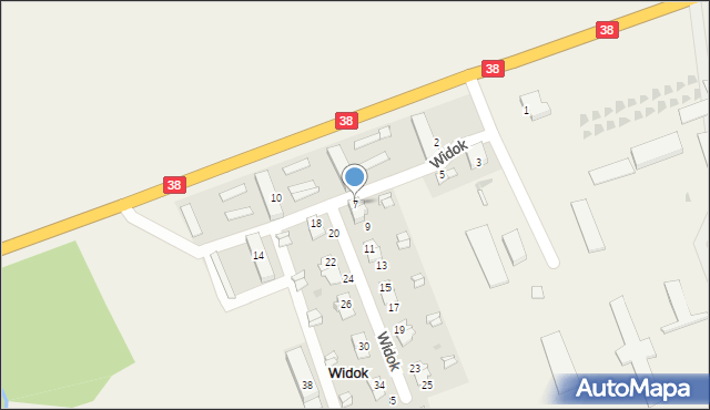 Widok, Widok, 7, mapa Widok