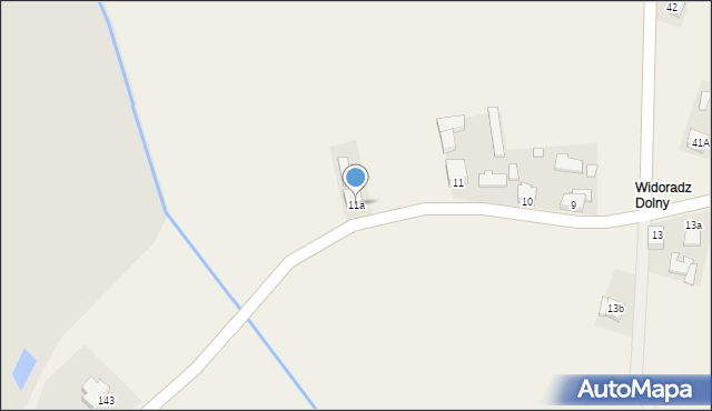 Widoradz, Widoradz, 11a, mapa Widoradz