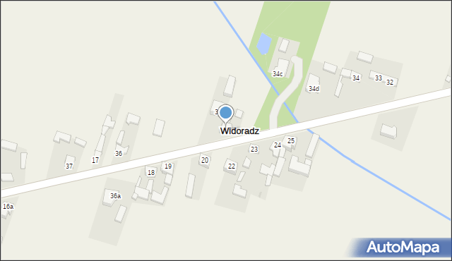 Widoradz, Widoradz, 35, mapa Widoradz