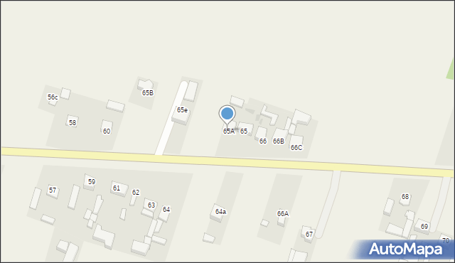 Widoradz, Widoradz, 65A, mapa Widoradz