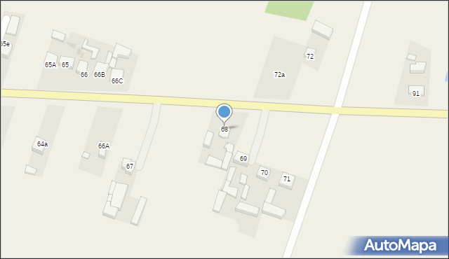 Widoradz, Widoradz, 68, mapa Widoradz