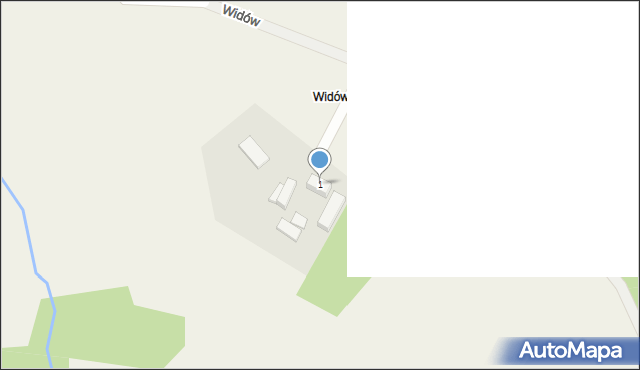 Widów, Widów, 1, mapa Widów