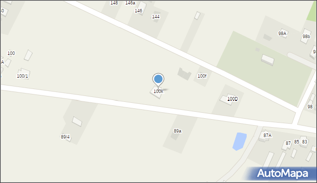 Widowo, Widowo, 100k, mapa Widowo