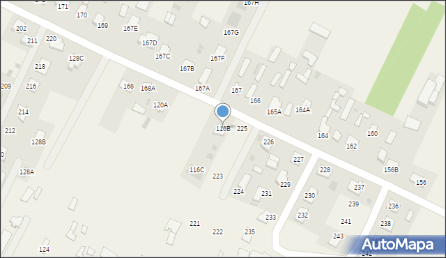 Widowo, Widowo, 116B, mapa Widowo