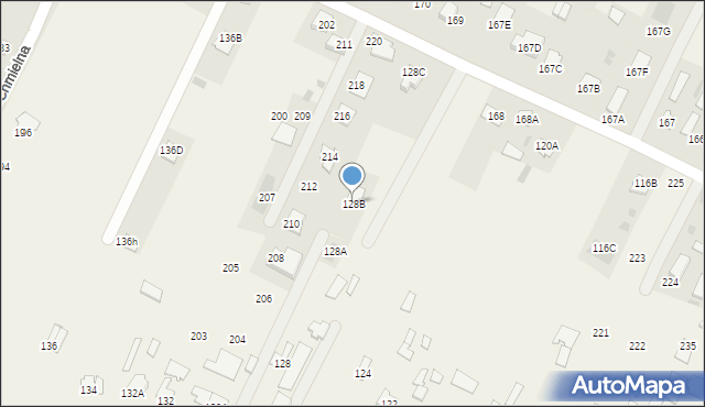 Widowo, Widowo, 128B, mapa Widowo