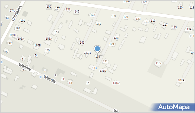 Widowo, Widowo, 135, mapa Widowo