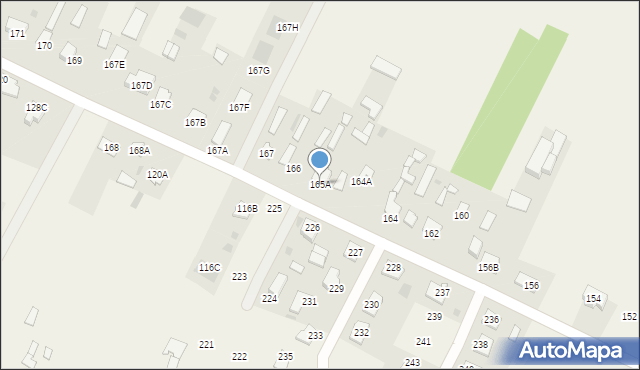 Widowo, Widowo, 165A, mapa Widowo