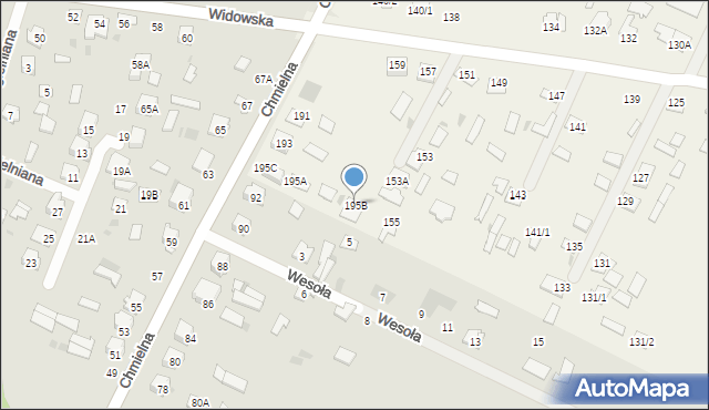 Widowo, Widowo, 195B, mapa Widowo
