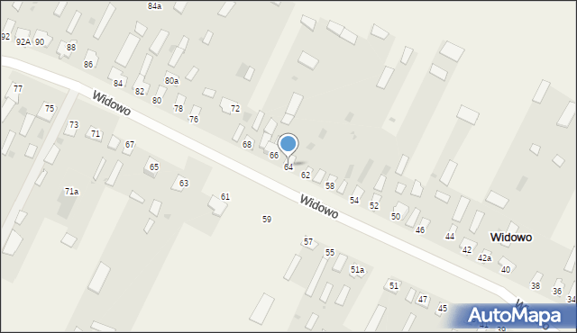 Widowo, Widowo, 64, mapa Widowo