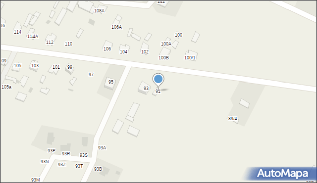 Widowo, Widowo, 91, mapa Widowo