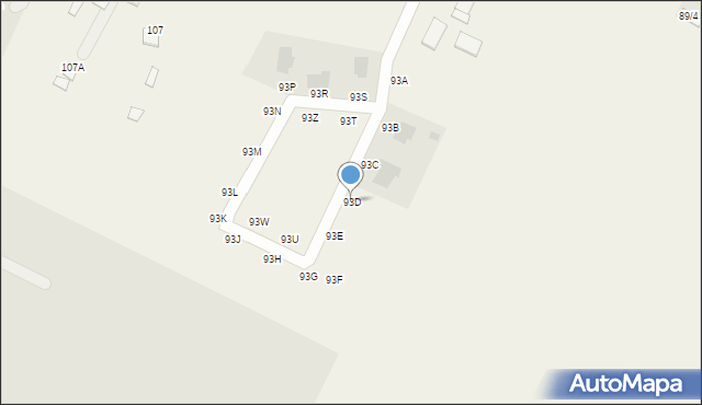 Widowo, Widowo, 93D, mapa Widowo