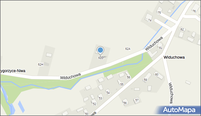 Widuchowa, Widuchowa, 62D, mapa Widuchowa