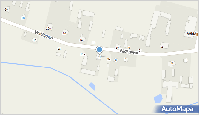 Widźgowo, Widźgowo, 11, mapa Widźgowo