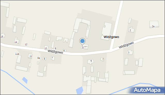 Widźgowo, Widźgowo, 4, mapa Widźgowo