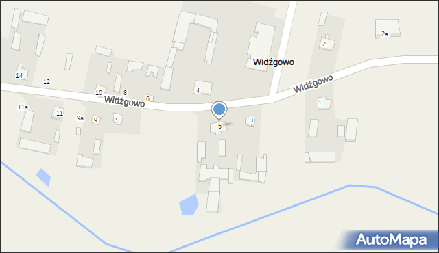 Widźgowo, Widźgowo, 5, mapa Widźgowo