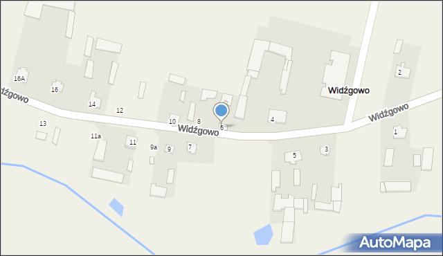 Widźgowo, Widźgowo, 6, mapa Widźgowo