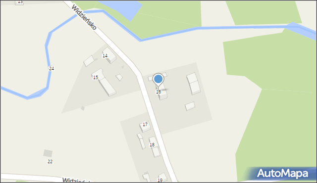 Widzieńsko, Widzieńsko, 16, mapa Widzieńsko