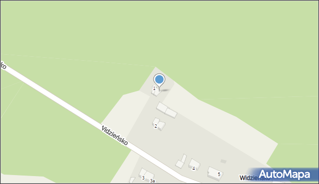 Widzieńsko, Widzieńsko, 1a, mapa Widzieńsko