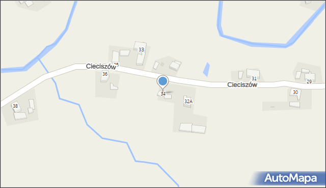 Wiechlice, Wiechlice, 34, mapa Wiechlice