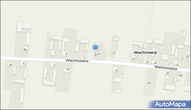 Wiechnowice, Wiechnowice, 10, mapa Wiechnowice