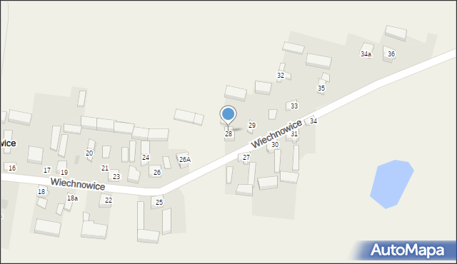 Wiechnowice, Wiechnowice, 28, mapa Wiechnowice