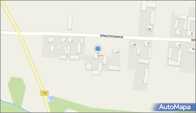 Wiechnowice, Wiechnowice, 3, mapa Wiechnowice