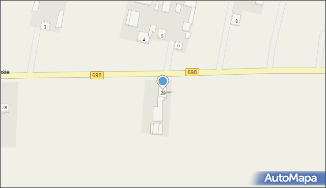 Wiechowicze, Wiechowicze, 29, mapa Wiechowicze