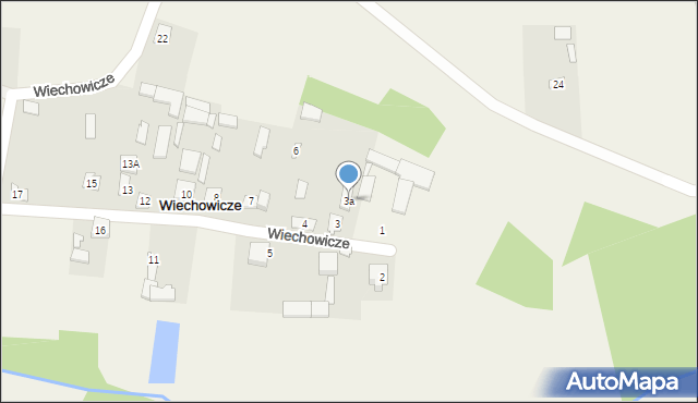 Wiechowicze, Wiechowicze, 3a, mapa Wiechowicze