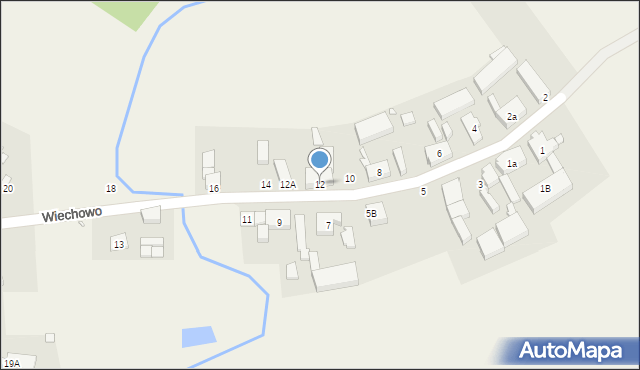 Wiechowo, Wiechowo, 12, mapa Wiechowo